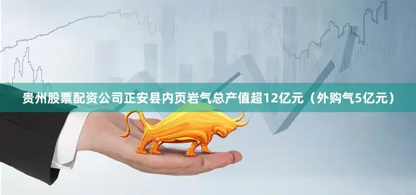 贵州股票配资公司正安县内页岩气总产值超12亿元（外购气5亿元）