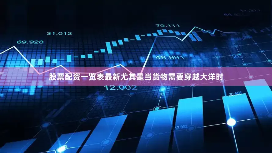 股票配资一览表最新尤其是当货物需要穿越大洋时